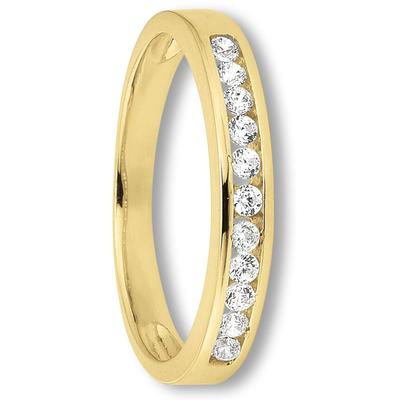 Goldring ONE ELEMENT "Zirkonia Ring aus 333 Gelbgold" Gr. 56, gold, Fingerringe, Damen, 56,mit Zirkonia, Gelbgold 333, Damen Gold Schmuck Image