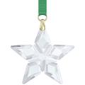 Dekohänger SWAROVSKI "ORNAMENT FESTIVE LITTLE STAR, 5646769, 5648747" Gr. B/H: 0,8 cm x 4,80 cm, grün (kristallweiß, goldfarben, grün) Weihnachtsdekoanhänger