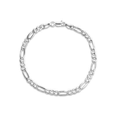 Armband FIRETTI "Schmuck Geschenk Silber 925 Armschmuck Armkette Figarokette" Gr. 21, silber (silberfarben), Armbänder, 