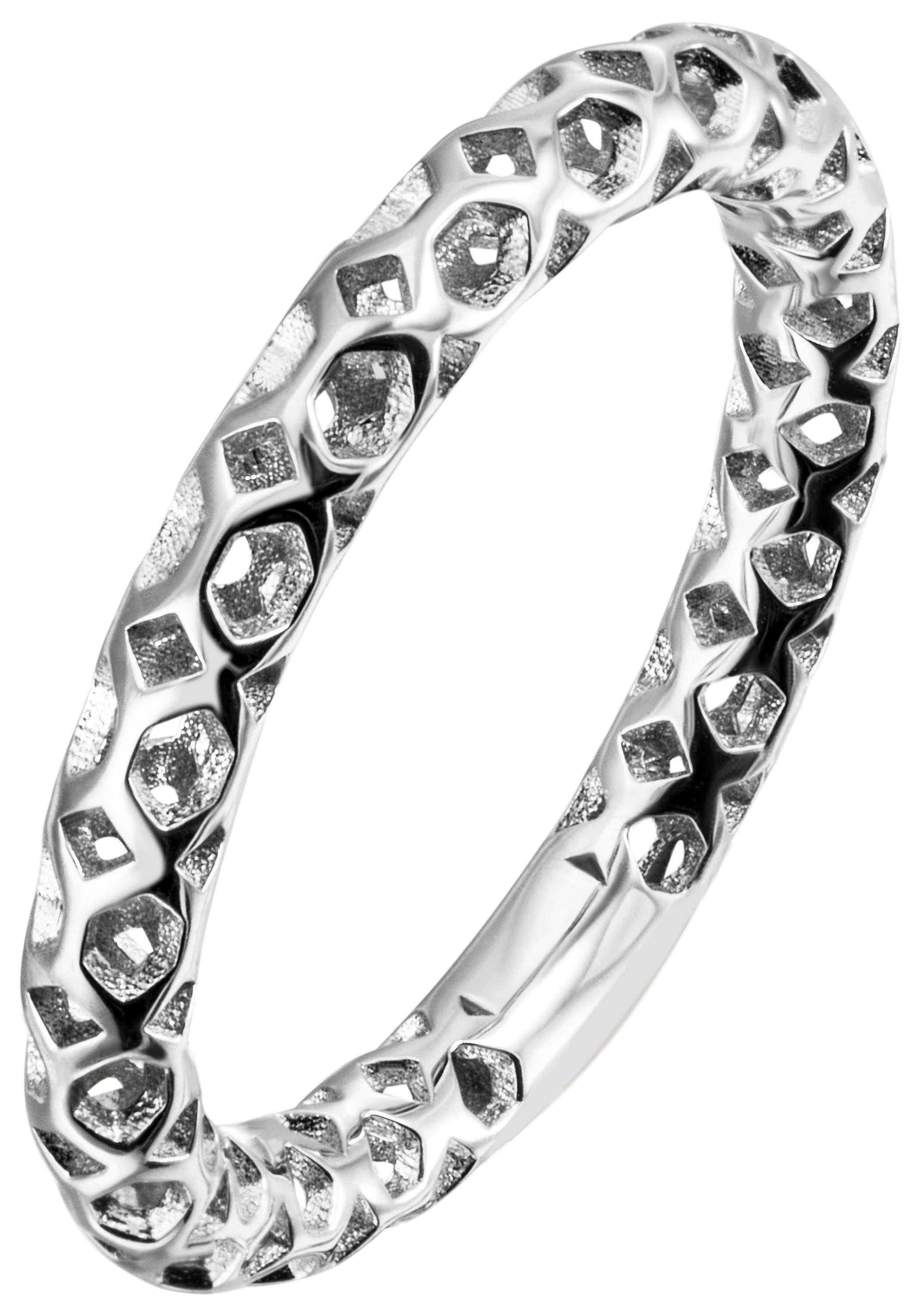 Fingerring JOBO Gr. 52, silber (silber 925), Fingerringe, Damen, 52, Silber 925 (Sterlingsilber), Fingerring, 925 Silber Image