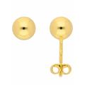 Paar Ohrhänger ADELIA´S "585 Gold Ohrringe Ohrstecker Ø 6 mm" Gr. Damen, Gelbgold 585, goldfarben (gold) Damen Ohrhänger