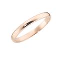 Fingerring LUIGI MERANO "Bandring, Gold 375" Fingerringe Gr. 58, Roségold 375, rosa (rosé) Herren Goldringe