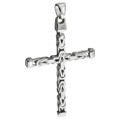 Ketten-Anhänger FIRETTI "Schmuck Geschenk Silber 925 Halsschmuck Anhänger Kreuz", silber (silberfarben), Schmuckanhänger, Herren, Silber 925 (Sterlingsilber), 9,6 g, Made in Germany