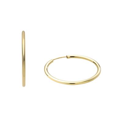Paar Creolen AMOR "2013680", gold (gelbgoldfarben), Ohrringe, Damen, Gelbgold 375, Made in Germany Image