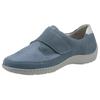 Klettschuh WALDLÄUFER "HENNI-Soft", Damen, Gr. 5 (38), blau (jeansblau, silberfarben), Nubukleder, Textil, casual, Schuhe, Komfortschuh, Freizeitschuh mit Textil-Stretch, H-Weite