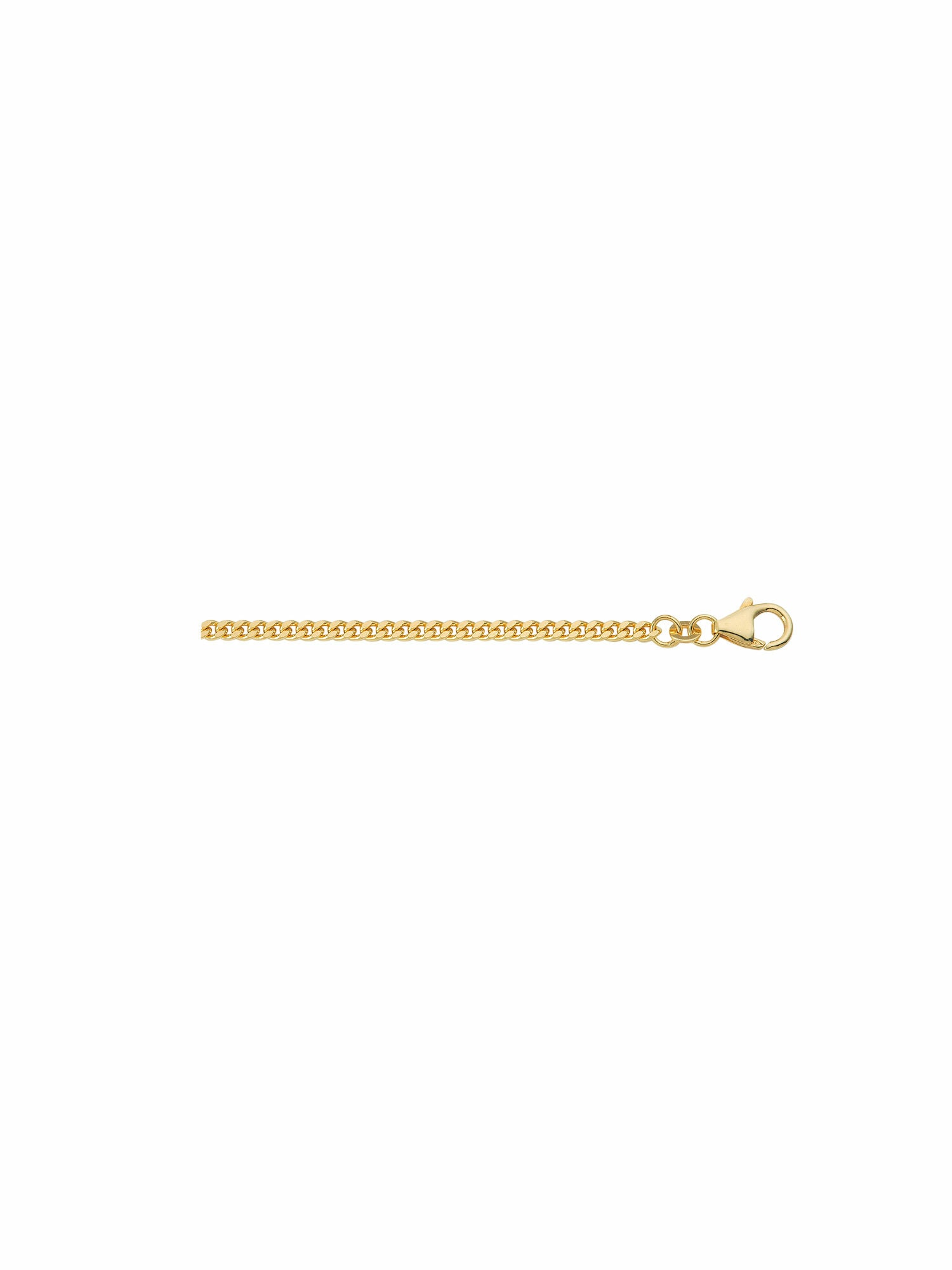 Goldkette ADELIA´S "Damen 585 Gold Flach Panzer Halskette Ø 1,4 mm", gold, Halsketten, Damen, 45, Gelbgold 585 Gold, Gelbgold 585, Gold, Goldkette, Goldschmuck für Damen