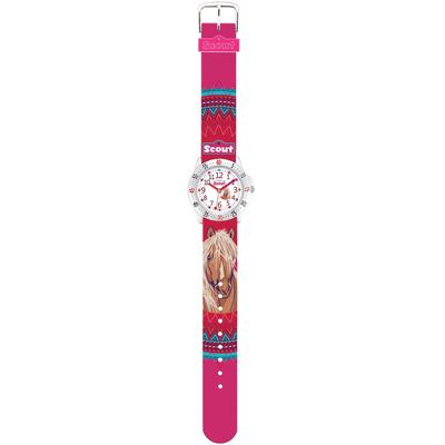 Quarzuhr SCOUT "Achtion Girls, 280378071, Pferdeuhr", bunt, Armbanduhren, Kinder, Armbanduhr, Kinderuhr, Lernuhr,Geschenkidee, Schulanfang,Mädchen,Pferd Image