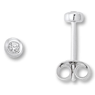 Paar Ohrhänger ONE ELEMENT "Zirkonia Zarge Ohrringe Ohrstecker aus 925 Silber", silber, Ohrringe, Damen, Damen, Silber 925 (Sterlingsilber), stilvoll & feminin – für die besonderen Augenblicke Image