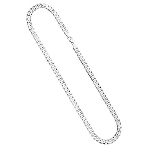 Silberkette JOBO Halsketten Gr. Silber 925 (Sterlingsilber), Länge: 55 cm, silberfarben (silber 925) Damen Silberketten Panzerkette 925 Silber 55 cm 7,7 mm