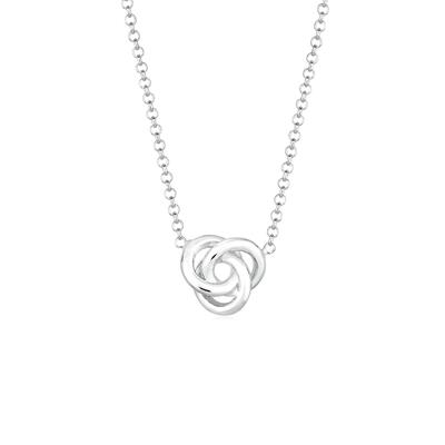 Kette mit Anhänger ELLI "Anhänger Knoten 925 Sterling Silber", silber, Halsketten, Damen, 45, Silber 925 (Sterlingsilber), L: 45cm Image