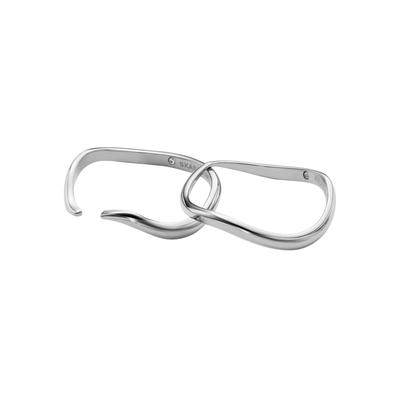 Ring-Set SKAGEN "Schmuck Edelstahl KARIANA ESSENTIAL WAVES" Gr. 17, silber (edelstahlfarben), Fingerringe, Damen, 17, Edelstahl, 4mm Image