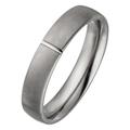 Fingerring JOBO Fingerringe Gr. 58, Titan, grau (titanfarben) Damen Fingerringe