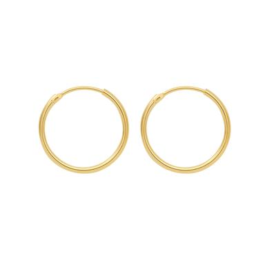 Paar Ohrhänger ADELIA´S "585 Gold Ohrringe Creolen Ø 11 mm", gold, Ohrringe, Damen, Damen, Gelbgold 585, Goldschmuck für