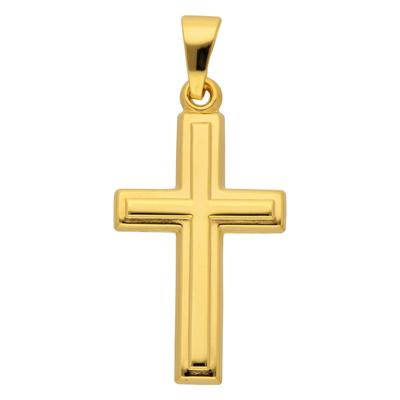 Ketten-Anhänger ADELIA´S "333 Gold Kreuz Anhänger", gold, Schmuckanhänger, Damen, Gelbgold 333, Goldschmuck für Damen & 