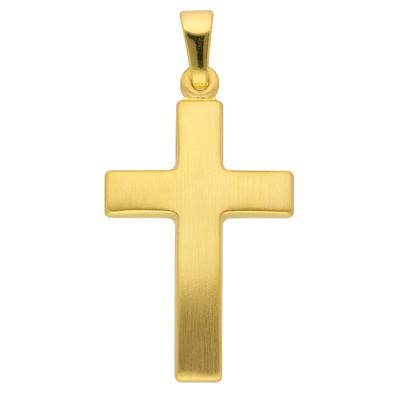 Ketten-Anhänger ADELIA´S "585 Gold Kreuz Anhänger", gold, Schmuckanhänger, Damen, Gold, Goldschmuck für Damen & Herren