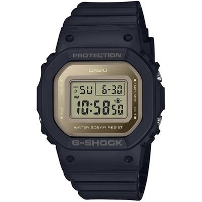 Chronograph CASIO G-SHOCK, schwarz (schwarz, goldfarben), Armbanduhren, Damen, Quarzuhr, Armbanduhr, Damen, Herren, digital, bis 20 bar wasserdicht Image