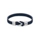 Armband TOMMY HILFIGER "Schmuck Edelstahl Armschmuck Lederarmband" Armbänder Gr. Edelstahl-Leder, weiß (edelstahlfarben, blau, rot, weiß) Herren Hochzeitsmode