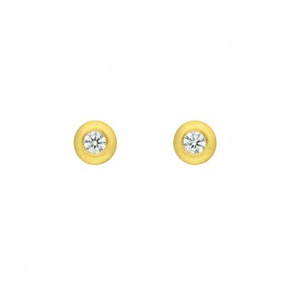 Paar Ohrhänger ADELIA´S, gold, Ohrringe, Damen, Damen, 0,07 ct VVS = sehr sehr kleine Einschlüsse, Gelbgold 585-Gold-Diamanten, Gelbgold 585, Gold, Diamanten, mit Diamant / Brillant Goldschmuck für Damen Image