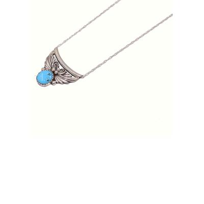 Kette mit Anhänger FIRETTI "Schmuck Geschenk Silber 925 Halsschmuck Halskette Venezianer", bunt (silberfarben, schwarz, türkis), Halsketten, Damen, Silber 925 (Sterlingsilber), L: 46cm B: 2mm, mit Türkis, B:2mm Image