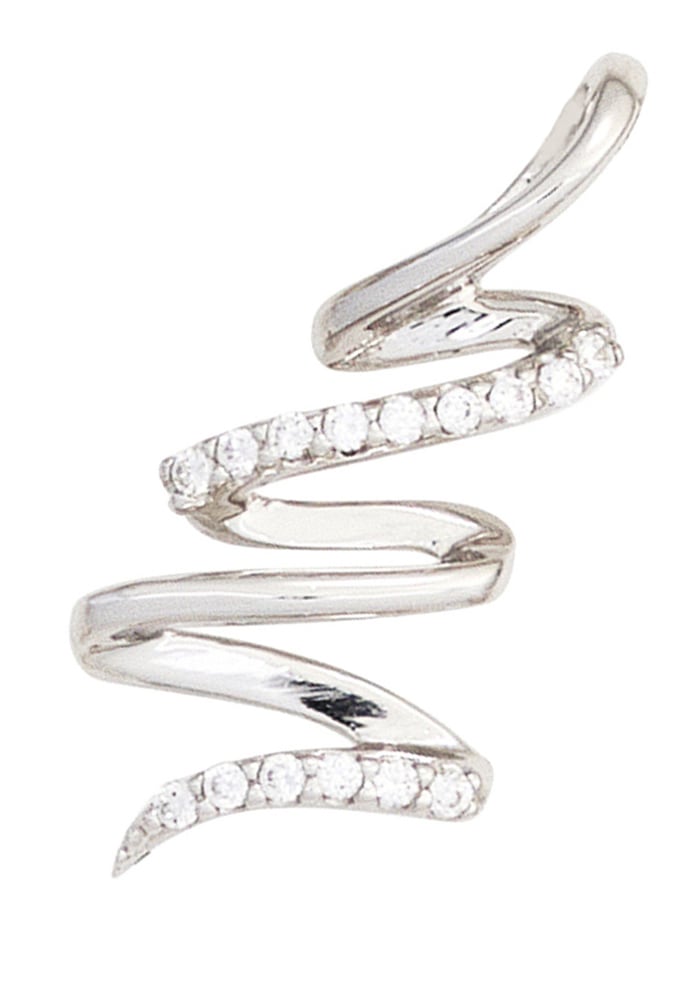 Kettenanhänger JOBO "Anhänger mit 15 Zirkonia", silber (silber 925), Schmuckanhänger, Damen, Silber 925 (Sterlingsilber), Kettenanhänger, 925 Silber