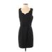 Forever 21 Contemporary Casual Dress - Sheath Sweetheart Sleeveless: Black Print Dresses - Women's Size Medium