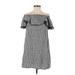 Tommy Bahama Casual Dress: Black Checkered/Gingham Dresses - New - Women's Size X-Small