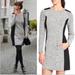 Athleta Dresses | Athleta Cooldown Sweatshirt Dress Gray Black M | Color: Black/Gray | Size: M