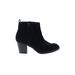 Old Navy Ankle Boots: Black Solid Shoes - Women's Size 8 - Round Toe