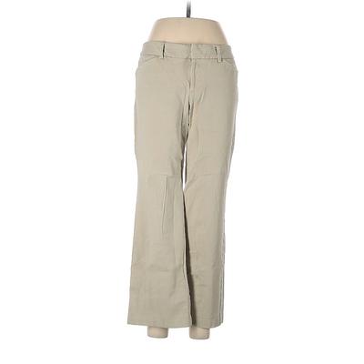 Eddie Bauer Khaki Pant: Tan Print Bottoms - Women's Size 6