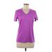 Adidas Active T-Shirt: Purple Activewear - Women's Size Medium