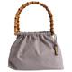 Gucci Bamboo Frame Satchel cloth handbag