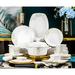 LIYONG Ceramics Dinnerware Set - Service for 12 in White | Wayfair LIYONGe3e86bd