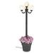 Patio Living Concepts European Outdoor 4-Light 80" Post Light Plastic/Metal in Black | 80 H x 21 W x 21 D in | Wayfair 390