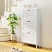 Winston Porter Otten Shoe Storage Cabinet in White | 42.75 H x 20.75 W x 7 D in | Wayfair BC5C31749C9042B7841E4D24A13A48CC