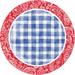 Creative Converting Paisley & Plaid Picnic Paper Plates, 24 ct in Blue/Red/White | Wayfair DTC369918DPLT