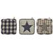 VHC Brands My Country Patchwork 100% Cotton Pot Holder Set Cotton in Blue/Brown | 8 H x 8 W in | Wayfair 84442