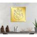 Bungalow Rose Hindu Lord Ganesha Idol Wall Hanging Decor, Ganapati Wall Art, Ganesh Wall Decor in Yellow | 14 H x 14 W x 0.5 D in | Wayfair