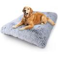 Tucker Murphy Pet™ Dog Beds For Dogs Puppy Bed Washable Anti-Slip Sleeping Mat, Faux Fur in Gray/Brown | 1.4 H x 9.2 W x 14 D in | Wayfair