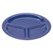 Latitude Run® G.E.T. Heavy-Duty 3-Compartment Divided Plastic Plates, 10.25", Mardi Gras Mix Set of 4 Melamine in Blue | 10.25 W in | Wayfair