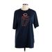 NFL Short Sleeve T-Shirt: Blue Print Tops - Women's Size Large