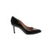 Escada Heels: Pumps Stiletto Work Black Solid Shoes - Women's Size 38 - Pointed Toe