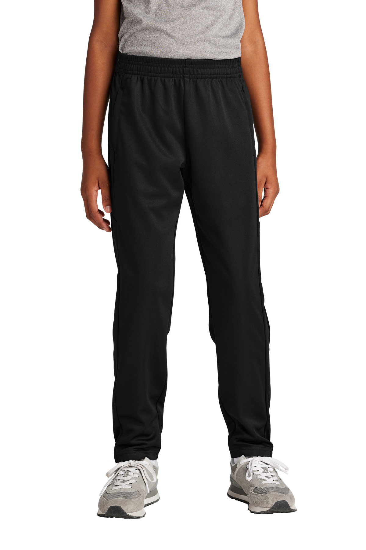 Sport-Tek YPST800 Youth Travel Pant in Black size Large | Polyester