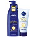 Nivea Skin Firming Body Lotion Variety Pack with 16.9 Fl Oz Nourishing Body Lotion and 6.7 Oz Skin Firming Gel Cream