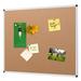 Cork Notice Board, 48 X 36 Inches, Cork Bulletin Board with Silver Aluminium Frame