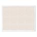 Linen Cork Linen Bulletin Board, 30 x 40 Inches, White Wood Frame