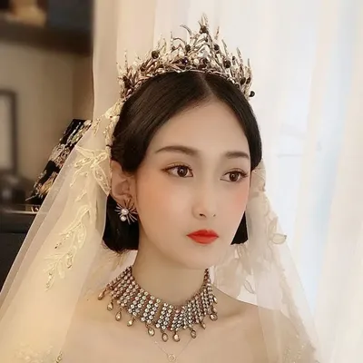 Regina Tiara perla barocca strass gioielli moda donna accessori per capelli fascia per capelli stile coreano fascia per capelli corona ramo sposa