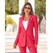 Boston Proper - Paradise Pink - Beyond Travel Classic Boyfriend Blazer - 6