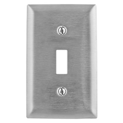 HUBBELL WIRING DEVICE-KELLEMS SSJ1 Toggle Jumbo Switch Wall Plates, Number of