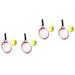 4 Sets Tennis Racket Tennis Decor Toy Photo Prop Miniature Tennis Racket Model Mini House Supply Child