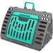 Sportpet Designs Foldable Travel Cat Carrier - Front Door Plastic Collapsible Carrier Collection Waterproof Bed